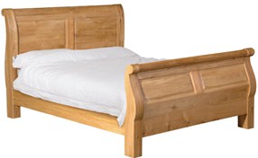 Ottawa Sleigh Solid Oak Bed